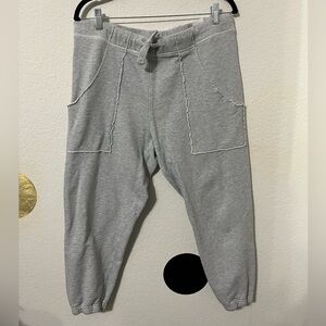 Frank & Eileen Eamon jogger sweatpants in gray melange sweater fleece